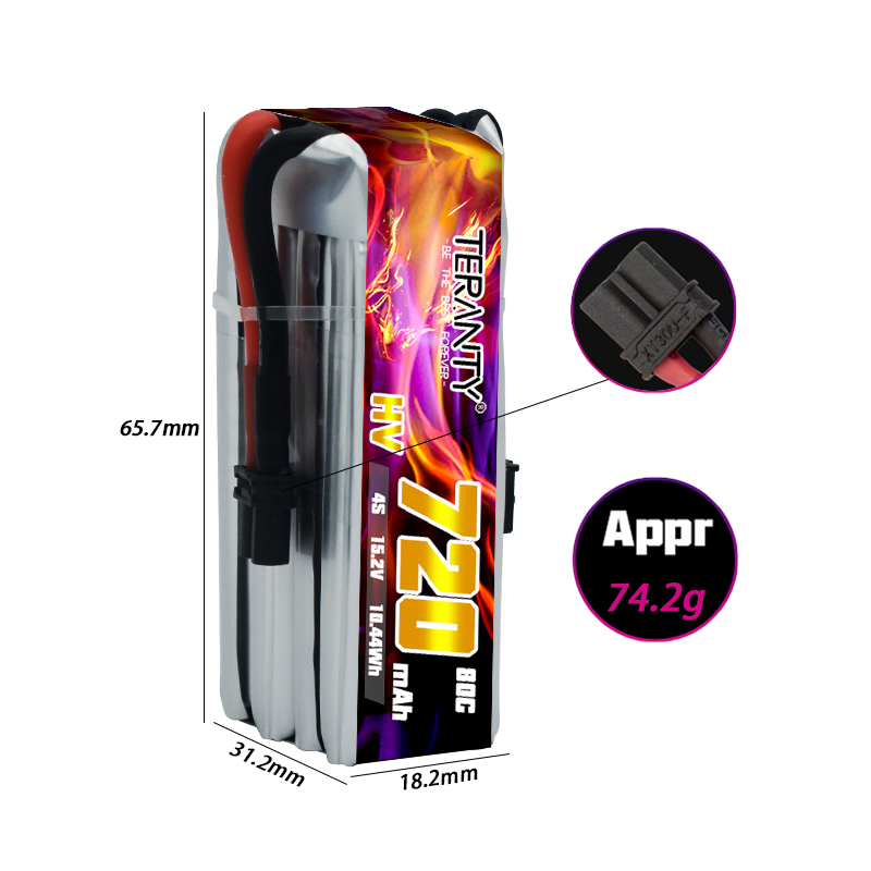 TERANTY 720mAh 4S 15.2V HV リポバ - Drone Kit Racing のレビューと価格